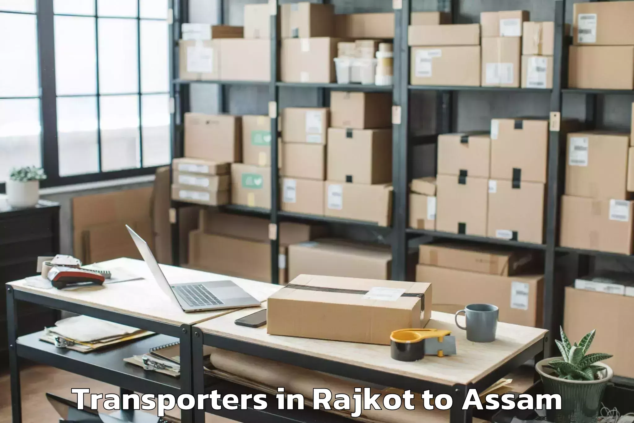 Book Rajkot to Biswanath Chariali Transporters Online